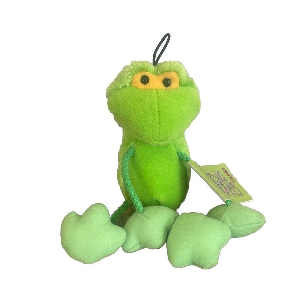 Gund Key Lime Pie Frog #9056 Floppy Legs Arms Plush Stuffed Animal 7" Tall Tags